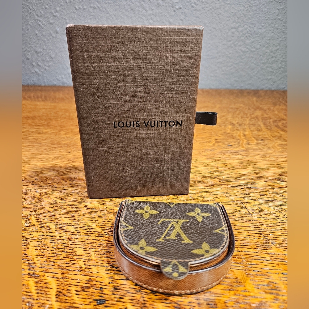 Louis Vuitton Monogram Porte Monnaie Cuvette Coin Purse Pouch Wallet with Box